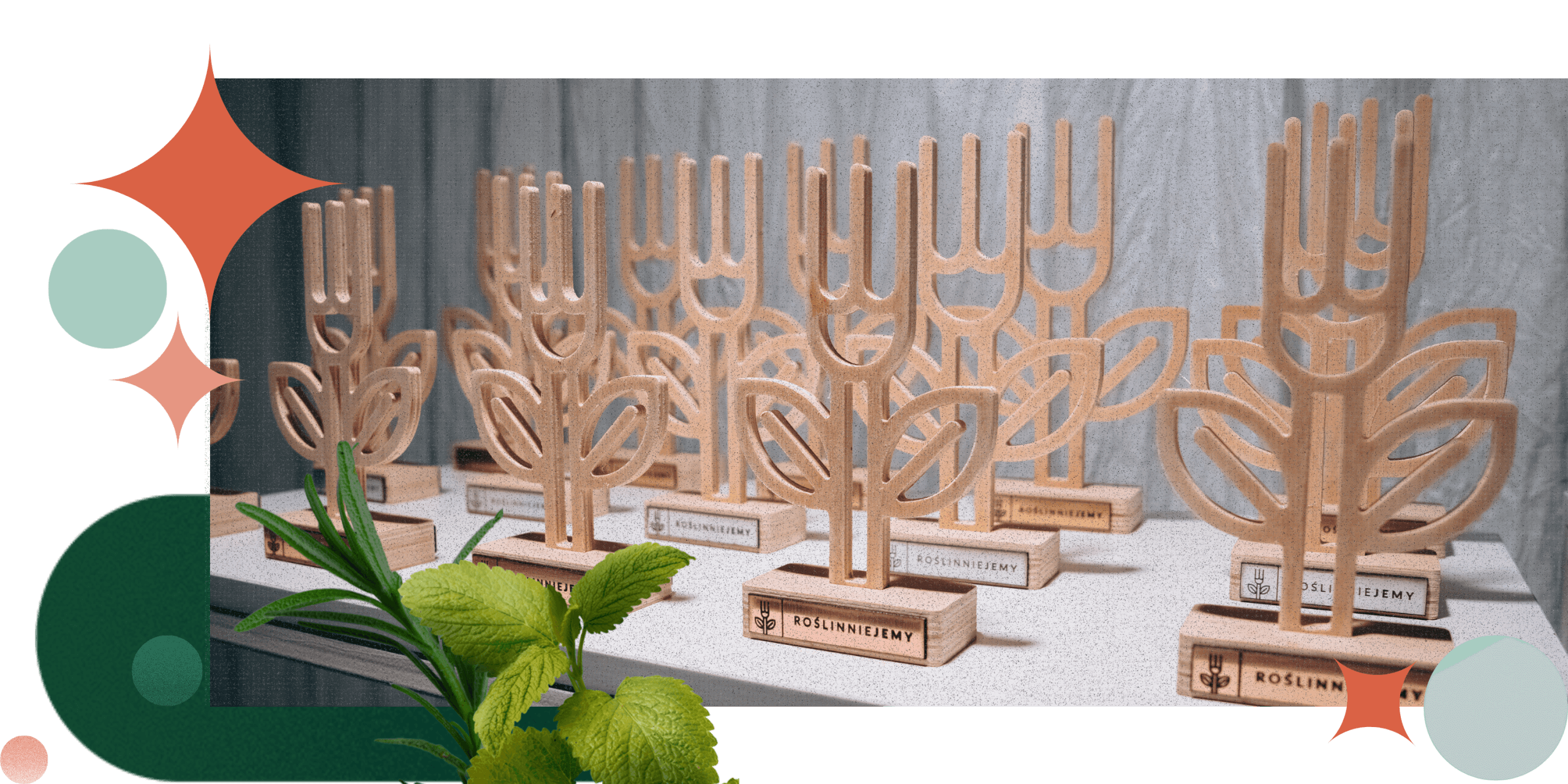 Statuetki Najlepszy Roślinny Produkt Roku